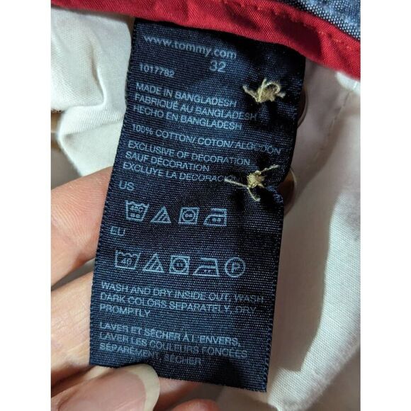 Tommy Hilfiger Men's Tan Classic Fit High-Rise Flat Front Chino Shorts Size 32 - Picture 5 of 7